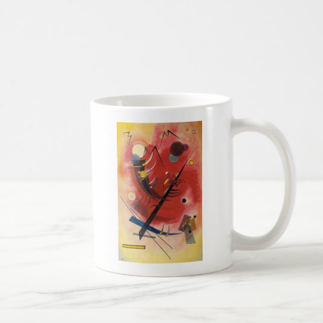 Caneca De Café Inner Simmering Abstrato Painting (Direita)