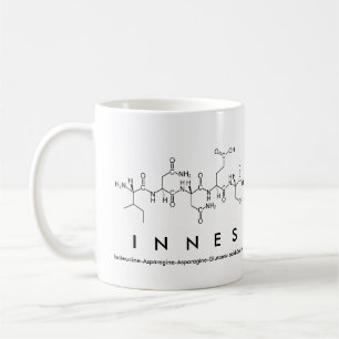 Caneca De Café Innes peptide name mug