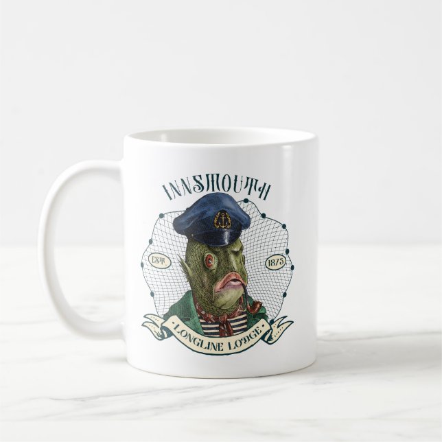 Caneca De Café Innsmouth Longline Lodge - O Capitão (Esquerda)