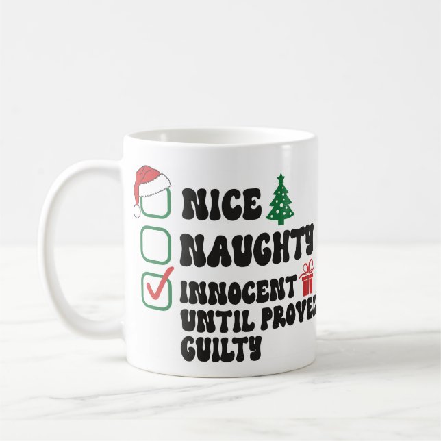 Caneca De Café Inocente até a culpa comprovada (Esquerda)