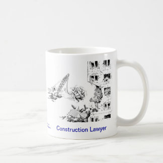 Caneca de café inoperante do advogado da