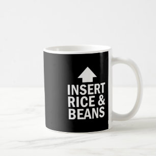 Caneca De Café Inserir Arroz E Feijão Ação De Graças Seta Apontan