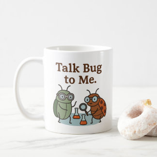 Caneca De Café Inseto de Conversa Engraçada Fofa Para mim Entomol
