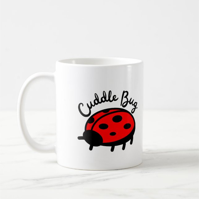 Caneca De Café Inseto de Cuddle Ladybug | Design Bonita e Cozy (Esquerda)
