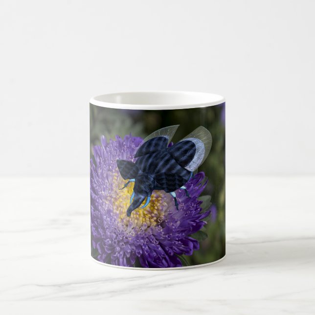 Caneca De Café Inseto Elefante Azul Rara (Centro)