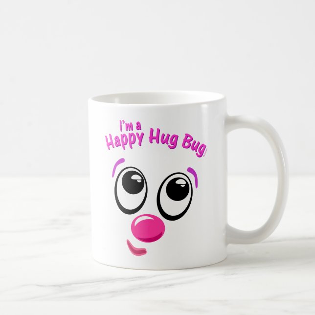 Caneca De Café Inseto feliz do abraço (Direita)