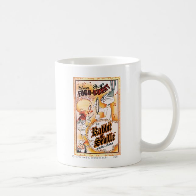 Caneca De Café INSETOS BUNNY™ e ELMER FUDD™ Musical (Direita)