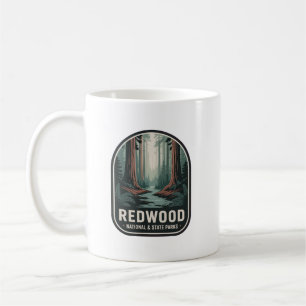Caneca De Café Insígnia da Floresta dos Parques Nacionais e Estad
