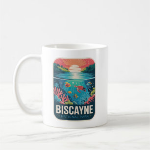 Caneca De Café Insígnia da Vida Marinha do Parque Nacional Biscay