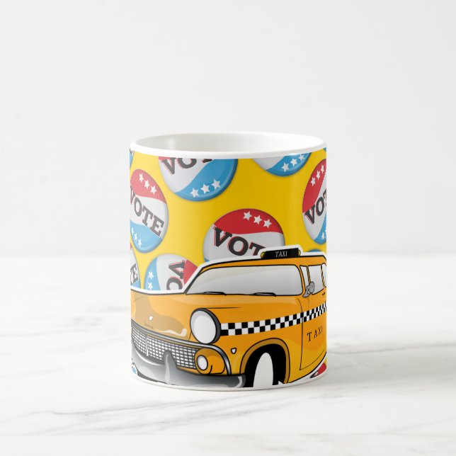 Caneca De Café Insígnia Retro de Voto (Centro)