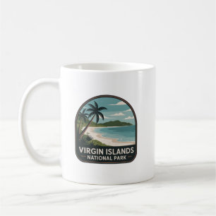Caneca De Café Insígnia Tropical do Parque Nacional das Ilhas Vir