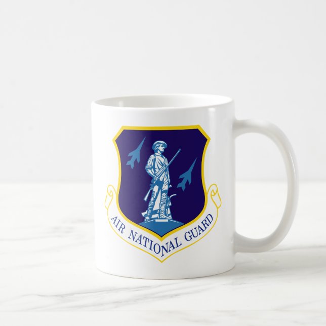 Caneca De Café Insígnias da guarda nacional do ar (Direita)