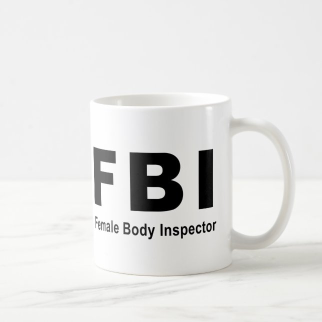 Caneca De Café Inspector do corpo fêmea (Direita)