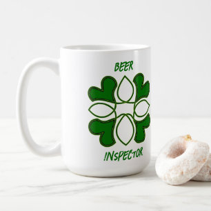 Caneca De Café Inspetor de Cerveja St Patricks Celtic Cross and C