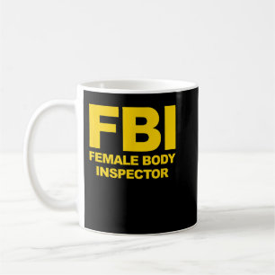 Caneca De Café Inspetora do corpo feminino oficial do FBI