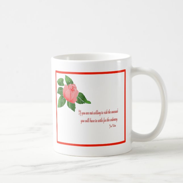 Caneca De Café Inspiração da rosa vermelha (Direita)