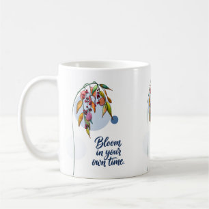 Caneca De Café Inspiração Floral com Bagas