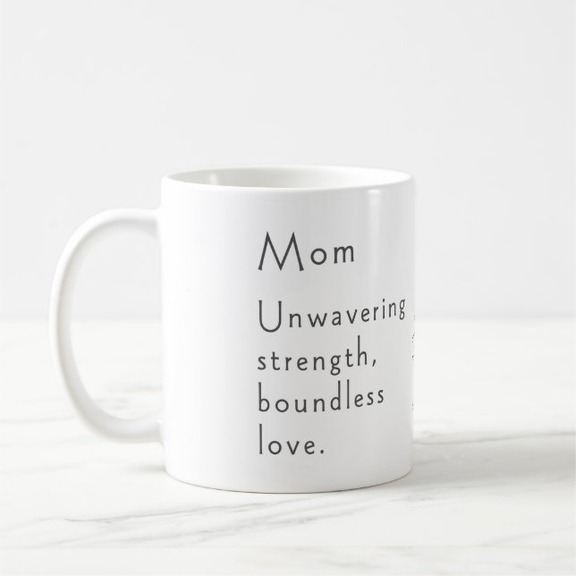 Caneca De Café Inspiração Floral para a Mãe (Esquerda)