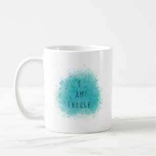 Caneca De Café Inspiração I Am Suficiente Citação de Afirmaç