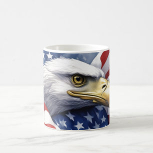 Caneca De Café Inspiração Motivacional de Águia Liberdade de Sina
