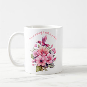Caneca De Café inspiração para pássaros e flores