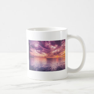 Caneca De Café Inspiração Sunset Oceânico
