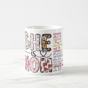 Caneca De Café Inspiracional Ela É Amada Pela Mãe