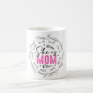 Caneca De Café Inspiracional Ela É Amada Pela Mãe