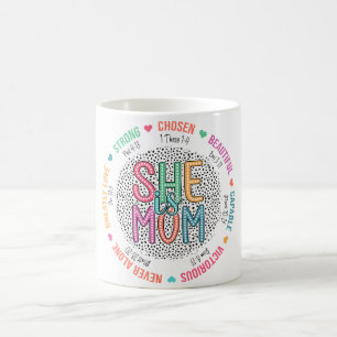 Caneca De Café Inspiracional Ela É Amada Pela Mãe