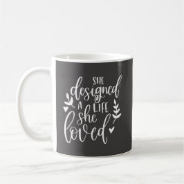 Caneca De Café Inspirada Ela Projetou Uma Vida Que Amava Botânica