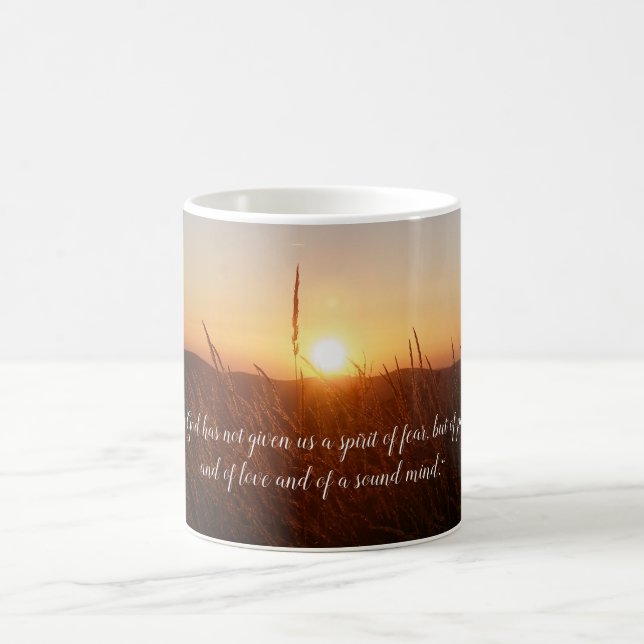 Caneca De Café | inspirado 2 Timothy 1; 7 (Centro)
