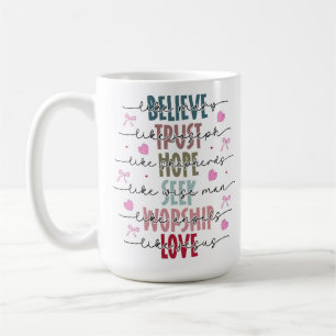 Caneca De Café Inspirado na Fé