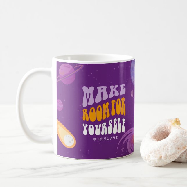 Caneca De Café Inspirado no Universo e Mug Astronauta (Com Donut)