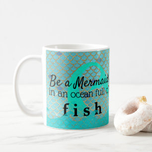 Caneca De Café Inspirado seja um ouro da cerceta das citações d