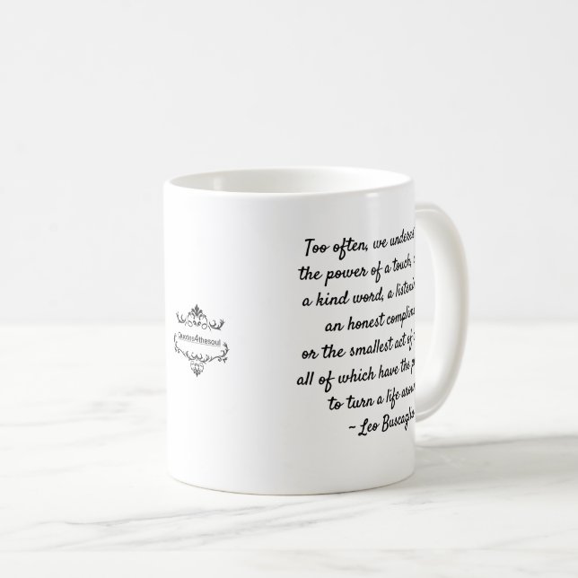 CANECA de CAFÉ INSPIRADOR 11OZ da BONDADE (Frente Esquerda)