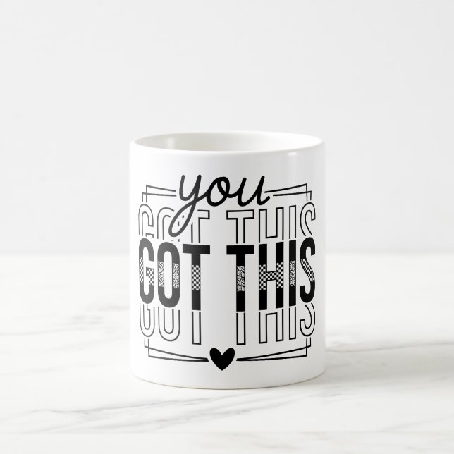 Caneca De Café Inspirador Você Consegue (Centro)