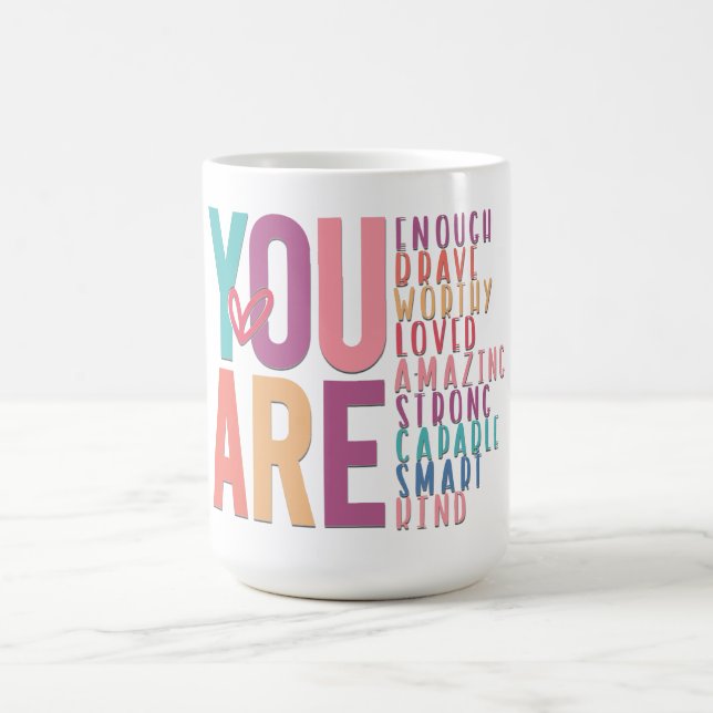 Caneca De Café Inspirador Você É Suficiente (Centro)