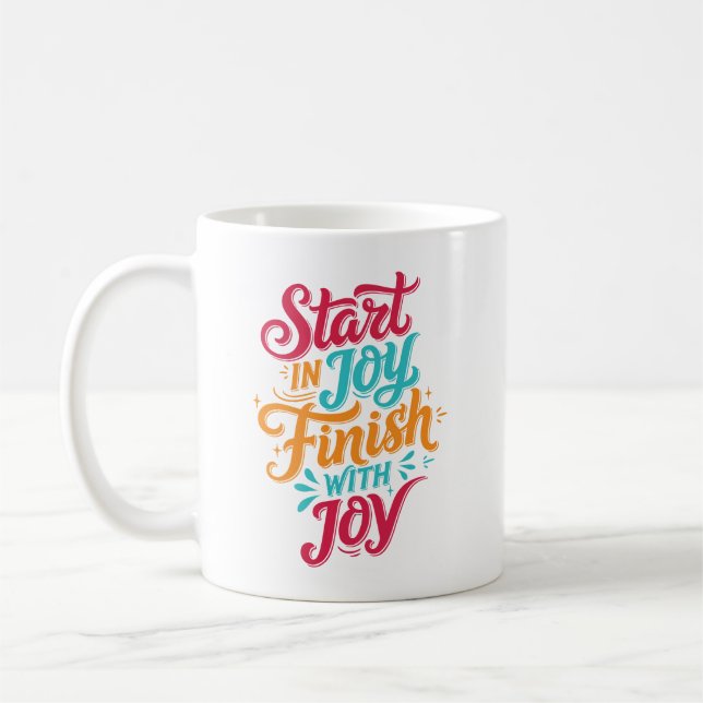 Caneca de Café Inspiradora Colorida (Esquerda)