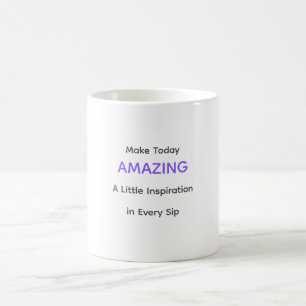 Caneca de Café Inspiradora Faça o Dia Incrível