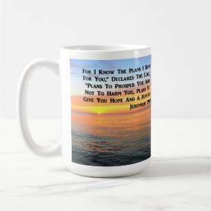 CANECA DE CAFÉ INSPIRANDO JEREMIAH 29:11 SOL