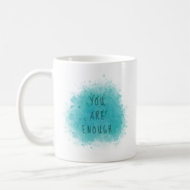 Caneca De Café Inspirando que você é uma citação simples suficien (Esquerda)