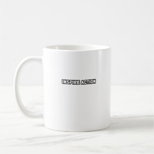 Caneca De Café Inspirar Ação Motivar Liderança Influência Pro
