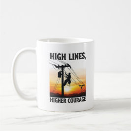 Caneca De Café Inspirational Electrical Lineworker