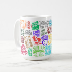 Caneca De Café Inspirational Mental Health cita muito - positivo