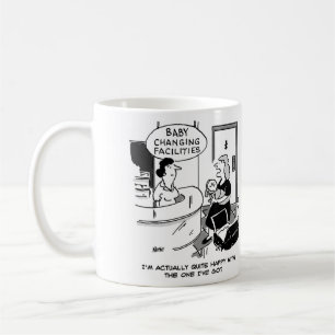 Caneca De Café Instalações de troca de bebês. Nova Mãe