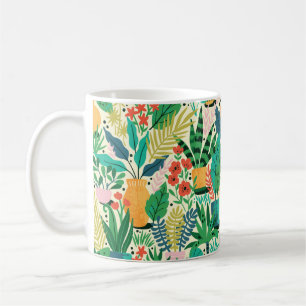 Caneca De Café Instalações domésticas em potes cerâmicos, com