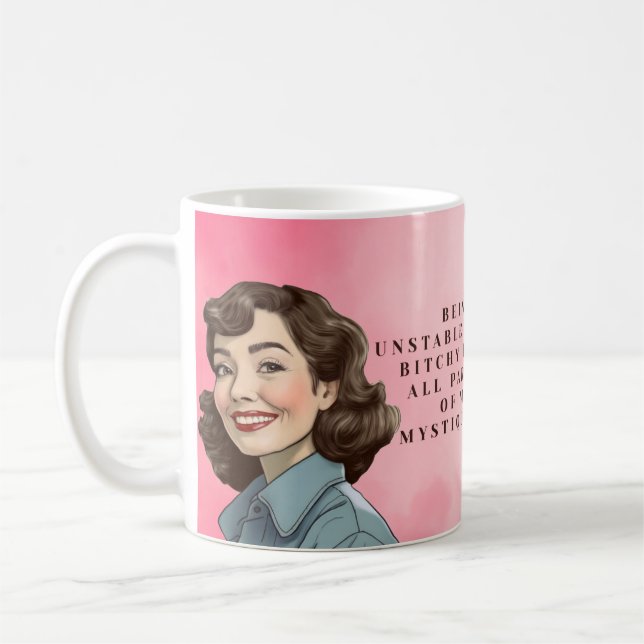 Caneca De Café Instável e Mal-Humorada - Mistério Retro (Esquerda)