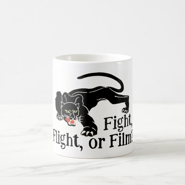 Caneca De Café Instinto de sobrevivência Lutar, Fugir ou Congelar (Centro)