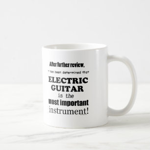 Caneca De Café Instrumento Mais Importante Para A Guitarra Elétri