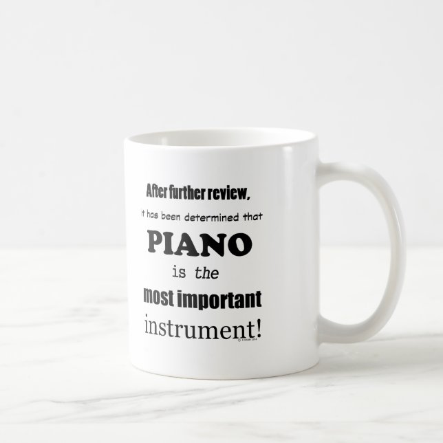 Caneca De Café Instrumento mais importante para o Piano (Direita)